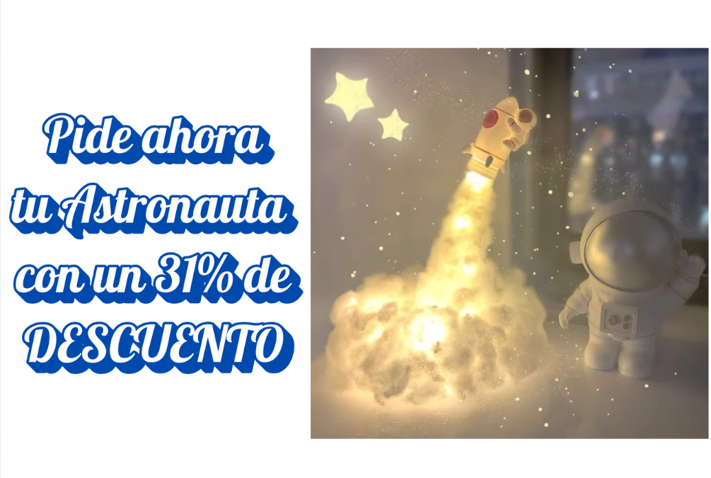 Astronauta Despegando (Lámpara)